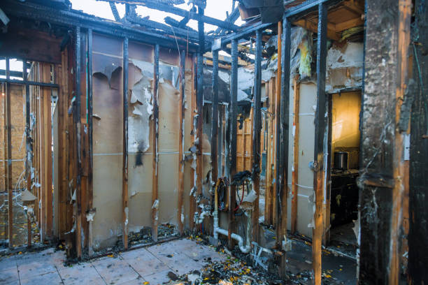 Professional Emergency Fire Cleanup technician working in Monticello, FL